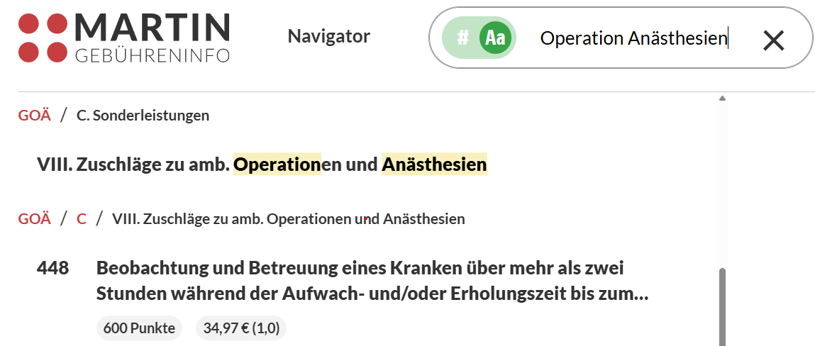 MGI Website StichwortSuche Ergebnisse