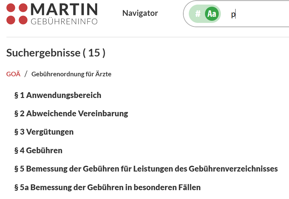 MGI Website Suche Paragrafenwerk